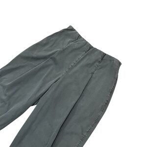 OSKA Women’s High-Waisted Pleated Pull-On Pant Blue Size 1 6/8 Lagenlook Cropped